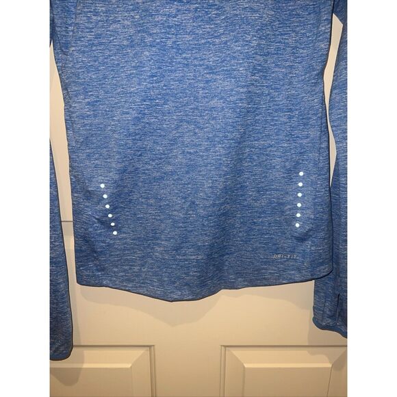 EUC Nike Running Dri Fit Hooded Pullover 685818 Women's Element Hoodie XS Blue - Picture 9 of 9